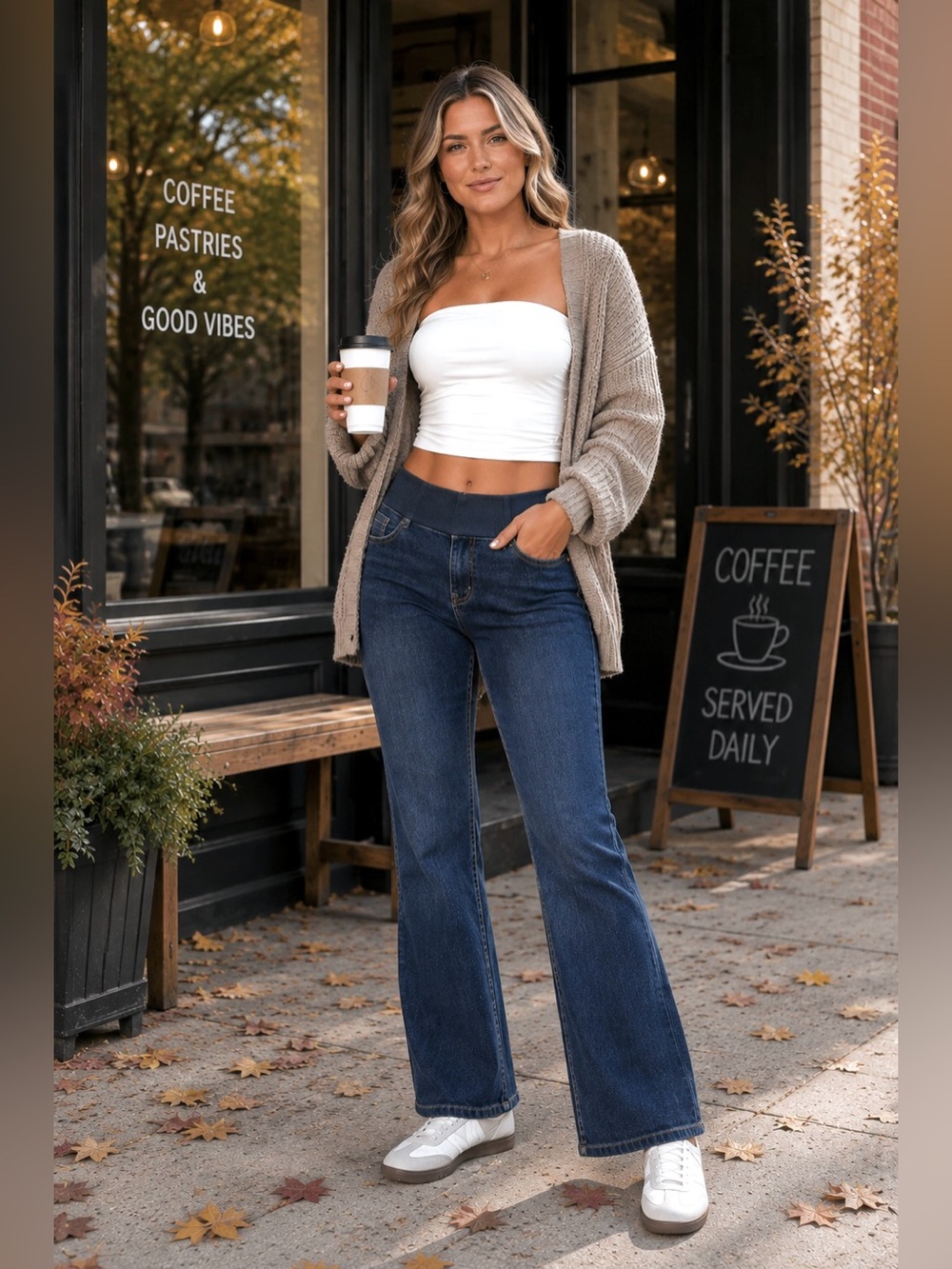 Halara Flex Denim Pull-On Low Rise Bootcut Jeans XL NWT